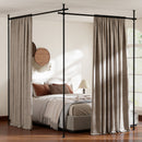 Room Divider Curtain Rod with Adjustable Floor to Ceiling Tension Rod (Curtains Not Included)