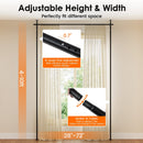 Room Divider Curtain Rod with Adjustable Floor to Ceiling Tension Rod No Drilling Required