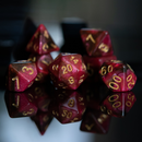 Rosette Galaxy Acrylic Dice Set