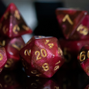 Rosette Galaxy Acrylic Dice Set