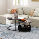 Round Coffee Table Set of 2