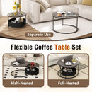 Round Coffee Table Set of 2