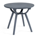 Round Patio Storage Side Table for Poolside and Balcony