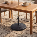 Patio Umbrella Base 22 lbs Resin Wicker Style