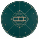 Round Poker Mat for Texas Hold'em 55 inch Portable Foldable Anti-Slip Rubber Base Table Layout