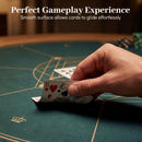 Round Poker Mat for Texas Hold'em 55 inch Portable Foldable Anti-Slip Rubber Base Table Layout