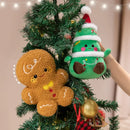 Cute Christmas Plush Toys – Santa, Elk, Snowman & Gingerbread Doll