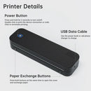 Portable A4 Thermal Printer Document Tattoo Printer Bluetooth Wireless Mini Printer Notes lmage Photo Printing Machine A4 Paper