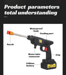 GMY【Cordless Handheld Water Gun】Lithium Battery Rechargeable High-Pressure Washer - Portable Car Wash Sprayer for Home