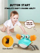 Auto-Sensing Escape Crab Toy – Crawling Baby Obstacle Avoiding Pet