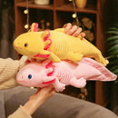 Kawaii Axolotl Plush Toy – Colorful Newt Stuffed Long Pillow