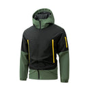 Men Windproof Jacket – Hooded Sportswear for Outdoor Autumn & Winter