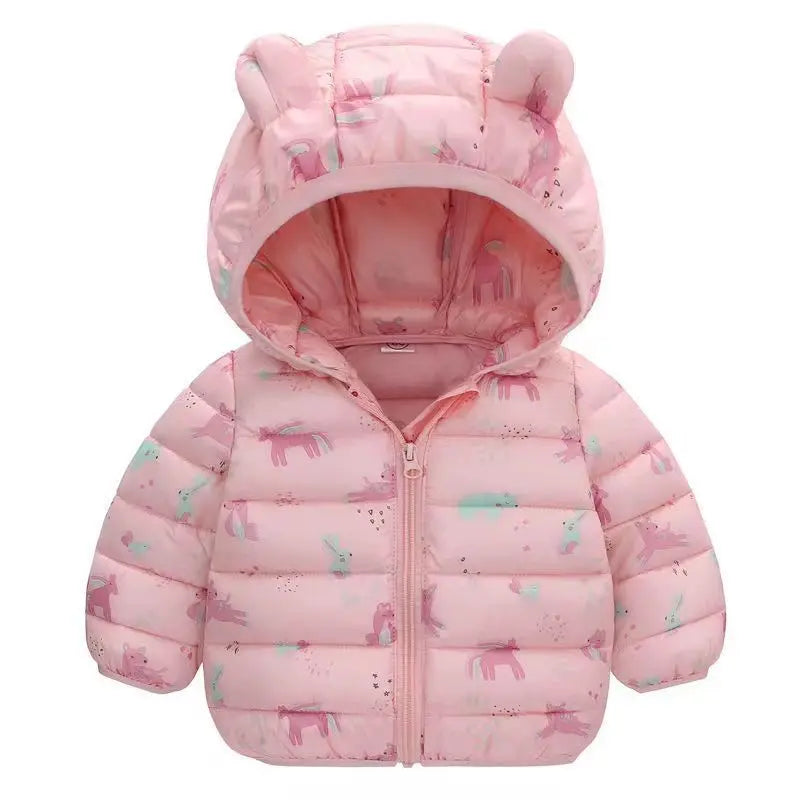 Kids Winter Down Jacket – Warm Hooded Parka for Boys & Girls