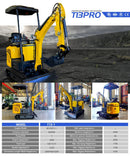 Hot sale 1.8 Ton Mini Excavator Minibagger Kubota Engine Digger Excavator Mini Pelle Chinese Cheap Small Excavator Machine