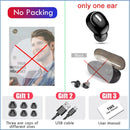 Single Ear Bluetooth Headset – Wireless Mono Earpiece with Mic, Bluetooth 5.0, Waterproof Sports Earphone for Hands-Free Calls