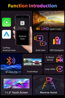 Vtopek Carplay Screen for Car, 11.3" HD Portable