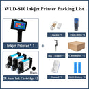 WILLITA 25.4mm Portable Handheld Inkjet Tij Printer Gun For Logo Expiry Date QR Barcode Batch Numbers Label Machine S10