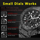 Men's Gold Luxury Quartz Wrist Watch – Big Dial Dress Watch