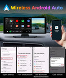 10.26'' Universal Portable Carplay Car Screen Wireless Carplay Screen Wireless Car Stereo Carplay Android Auto Car Touchscreen