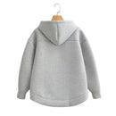 Zip Up Hoodies Women – Oversized Autumn Hooded Sweatshirt