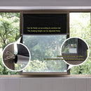 Removable 100% Light Blocking Darkest Window Cloth DIY Total Blackout Glass Privacy Darkening Window Tint Black Window Sticker