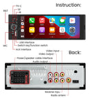 NaviFly 6.86" Touch Screen 1 Din Car Stereo Multimedia Player Wireless CarPlay Android Auto Universal 1DIN MP5 Player FM Radio
