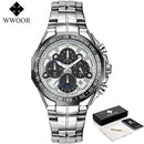 Men's Gold Luxury Quartz Wrist Watch – Big Dial Dress Watch