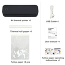 Portable A4 Thermal Printer Document Tattoo Printer Bluetooth Wireless Mini Printer Notes lmage Photo Printing Machine A4 Paper