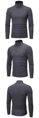 Men’s Thermal Shirt – Slim Fit High Neck Long Sleeve Winter Top