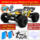 4WD Remote Control Car High-Speed 50-80KM/H Off-Road Buggy Truck
