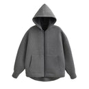 Zip Up Hoodies Women – Oversized Autumn Hooded Sweatshirt