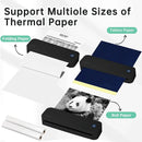Portable A4 Thermal Printer Document Tattoo Printer Bluetooth Wireless Mini Printer Notes lmage Photo Printing Machine A4 Paper