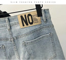 Men Skinny Jeans – Light Color Slim Fit Casual Fashion Denim