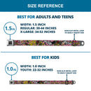 BD Wings Logo CLOSE-UP Full Color Black Silver Seatbelt Belt - Born to Raise Hell Pink Webbing