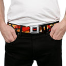Red Hood Logo Full Color Black Red Seatbelt Belt - Red Hood and the Outlaws #29 Shooting/Explosion Cover Pose/Logo Webbing