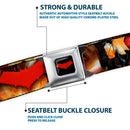 Red Hood Logo Full Color Black Red Seatbelt Belt - Red Hood and the Outlaws #29 Shooting/Explosion Cover Pose/Logo Webbing