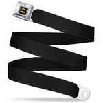 Batman Full Color Black/Yellow Seatbelt Belt - Black Webbing