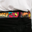 Batman Full Color Black Yellow Seatbelt Belt - Batman Dark Knight Webbing