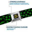 Batman Full Color Black Yellow Seatbelt Belt - Bat Signal-1 Black/Yellow Webbing