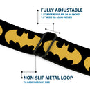 Batman Full Color Black Yellow Seatbelt Belt - Bat Signal-1 Black/Yellow Webbing