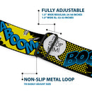 Batman Full Color Black Yellow Seatbelt Belt - Batman Scene1 Webbing