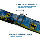 Batman Full Color Black Yellow Seatbelt Belt - Batman Dark Starry Night Webbing
