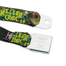 DC COMICS FOREVER EVIL Full Color Black Gray Seatbelt Belt - Batman & Robin Forever Evil Issue 23.4 KILLER CROC #1 Cover Pose Greens Webbing