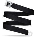 Batman Full Color Black/Silver/Black Seatbelt Belt - Black Webbing