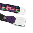 THE APOTHECARY DIARIES Title Logo Full Color Black/Red/White Seatbelt Belt - THE APOTHECARY DIARIES Chibi Maomao Pose and Title Logo Purple Webbing