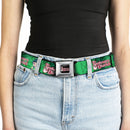THE APOTHECARY DIARIES Title Logo Full Color Black/Red/White Seatbelt Belt - THE APOTHECARY DIARIES Maomao Grinding Pose and Title Logo Greens Webbing