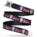 THE APOTHECARY DIARIES Title Logo Full Color Black/Red/White Seatbelt Belt - THE APOTHECARY DIARIES Jinshi Pose and Title Logo Black Webbing