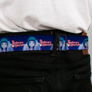 THE APOTHECARY DIARIES Title Logo Full Color Black/Red/White Seatbelt Belt - THE APOTHECARY DIARIES Maomao Hands Out Pose and Title Logo Purples Webbing