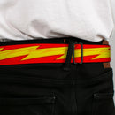 Flash Logo Full Color Red White Yellow Seatbelt Belt - The Flash Bolt Stripe Reds/Yellows Webbing