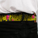 Sinestro Corps Logo Full Color Black/Yellow Seatbelt Belt - Sinsestro Poses & Logo/Green Lantern Poses Black-Yellow Fade Webbing